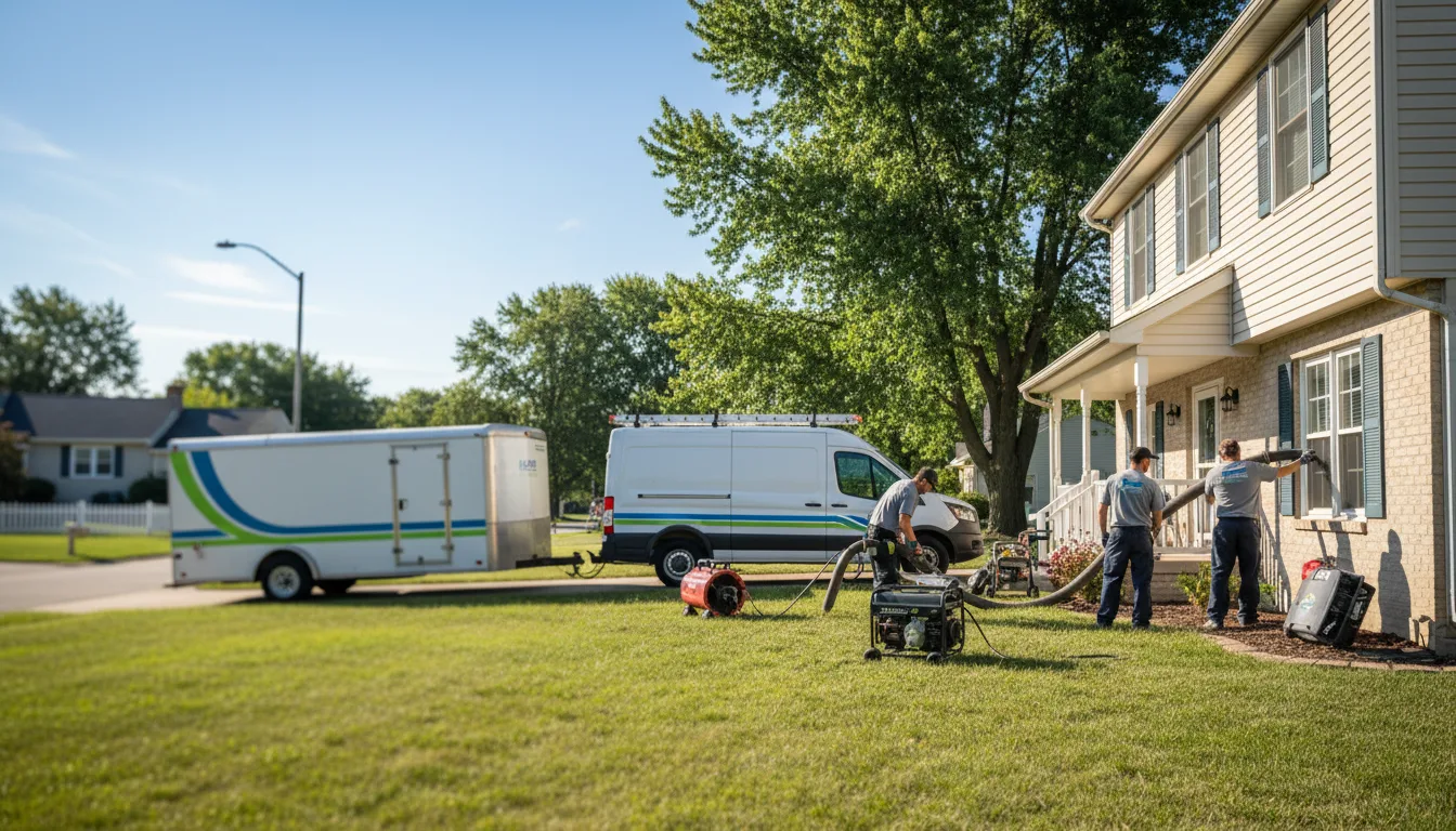 Flooded Basement Restoration And Cleanup With Repair in Camden, AR near me